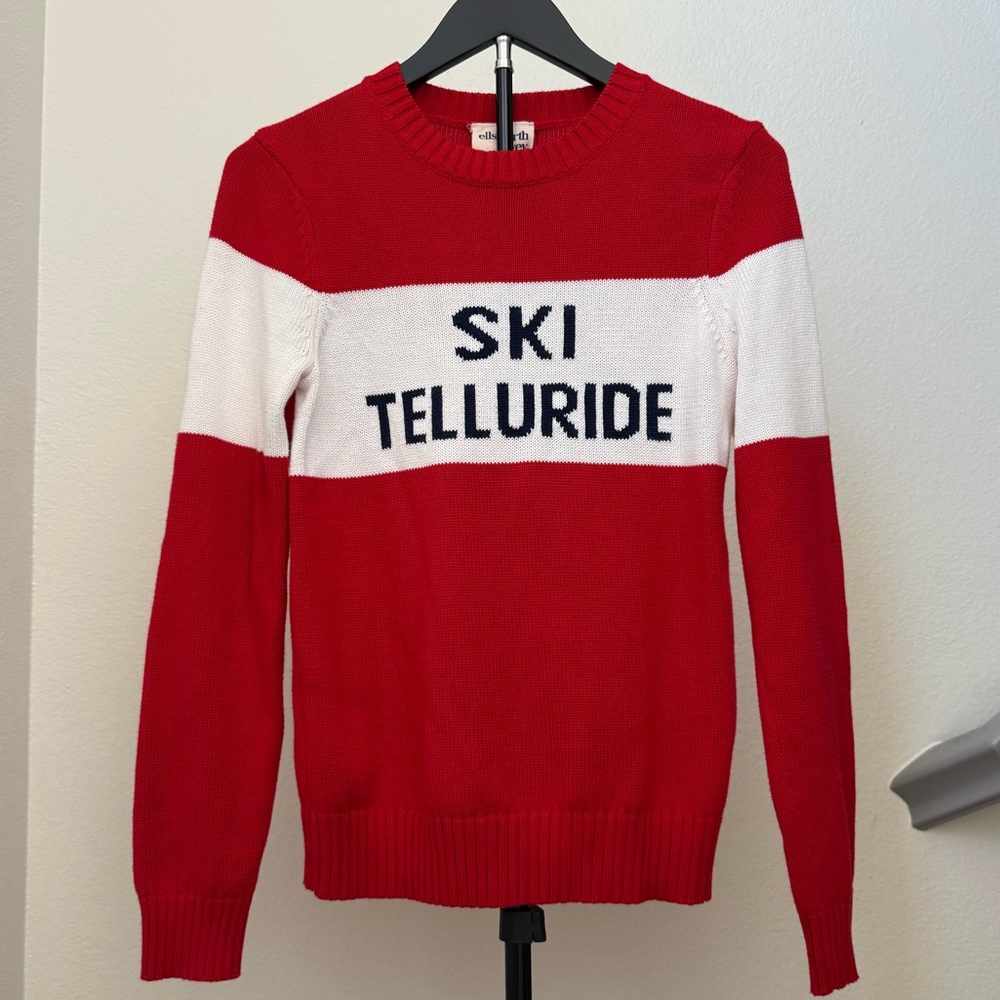 Red and White Ski Telluride Sweatshirt